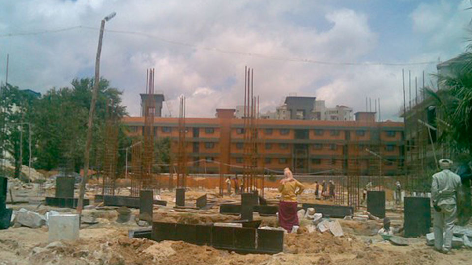 Footing and Column Erection